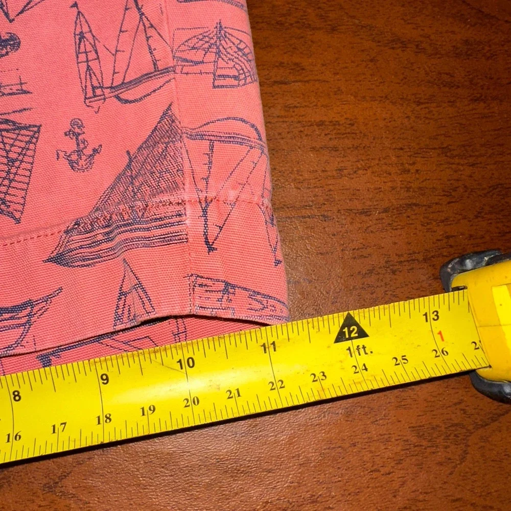 Polo Ralph Lauren Mens 38 Shorts Salmon Pink Nautical Sailboat Canvas Chino Boat